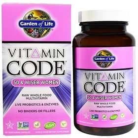 Garden of Life Vitamin Code 50 & Wiser Women 120 Capsules