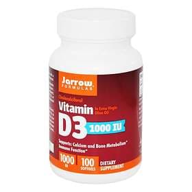 Jarrow Formulas Vitamin D3 1000IU 100 Capsules