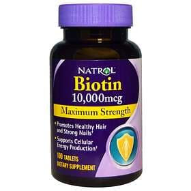 Natrol Biotin Maximum Strength 10000mcg 100 Tablets
