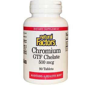 Natural Factors Chromium GTF Chelate 500mcg 90 Tablets