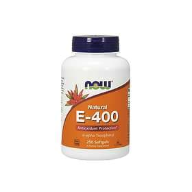 Now Foods E-400 100% Natural D-Alpha Tocopheryl 250 Capsules