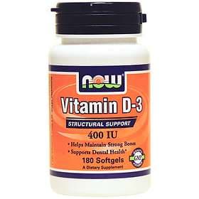 Now Foods Vitamin D-3 400IU 180 Capsules