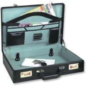 Monolith Leather Look Expanding Attache Case 15.4"