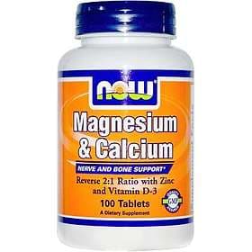 Now Foods Magnesium & Calcium 100 Tablets