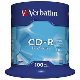 Verbatim CD-R 700MB 52x 100-pack Cakebox Extra Protection