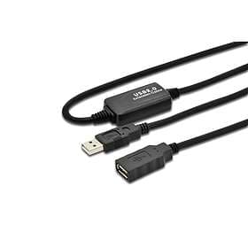 Digitus Active USB A - USB A M-F 2.0 10m