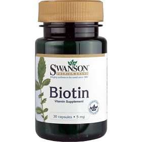 Swanson Biotin 5000mcg 30 Capsules