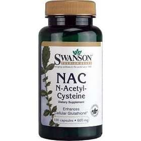 Swanson NAC (N-Acetyl-Cysteine) 600mg 100 Capsules