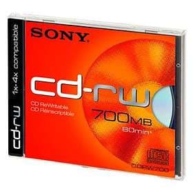 Sony CD-RW 700MB 4x 1-pack Jewelcase