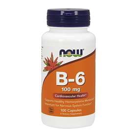 Now Foods Vitamin B-6 100mg 100 Capsules