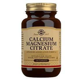 Solgar Calcium Magnesium Citrate 100 Tablets