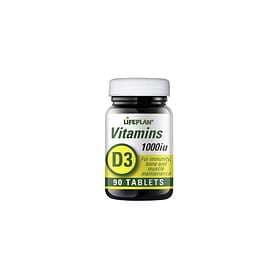 Lifeplan Vitamin D3 1000IU 90 Tablets