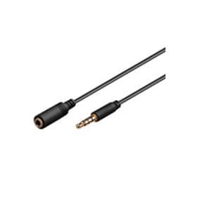 MicroConnect Shielded 3.5mm - 3.5mm M-F Extension 2m
