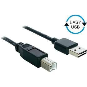 DeLock Easy-USB USB A - USB B 2.0 1m
