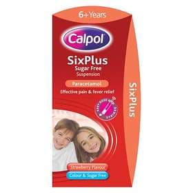 Calpol Sixplus Sugar Free Suspension Strawberry 100ml