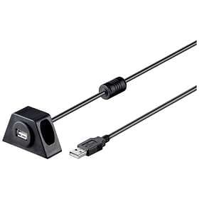 Goobay Mountable Cradle USB A - USB A M-F 2.0 2m