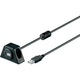 Goobay Mountable Cradle USB A - USB A M-F 2.0 3m