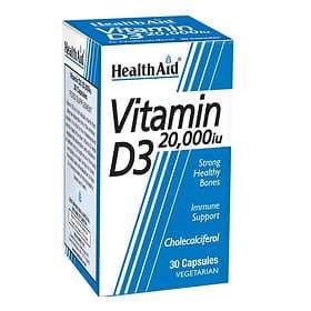 HealthAid Vitamin D3 20000IU 30 Capsules