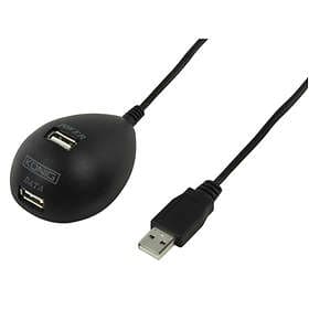 König Cradle USB A - USB A M-F 2.0 1.5m