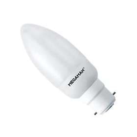 Megaman Frosted Candle CFL 286lm 2700K B22 7W