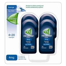 Nicorette Cools Icy Mint 4mg 80 Sugtabletter