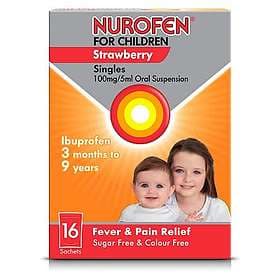Nurofen for Children 100mg/5ml Oral Suspension Pulver 16pcs