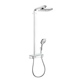 Hansgrohe Raindance Select Push Showerpipe 27126400 (White/Chrome)