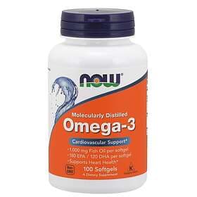 Now Foods Molecularly Distilled Omega-3 100 Capsules