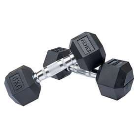 DKN Technology Rubber Hex Dumbbells 2x6kg