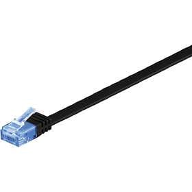 Goobay Flat U/UTP Cat6a RJ45 - RJ45 1m