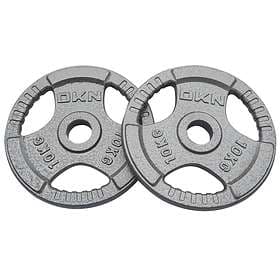 DKN Technology Tri Grip Cast Iron Olympic Weight Plates 2x10kg