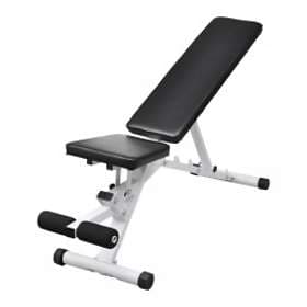 vidaXL Fitness Workout Utility Bench Adjustable Back up Leg Curl