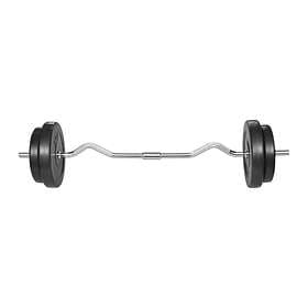vidaXL Curl Bar With Weights 30kg