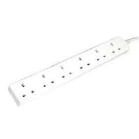 Masterplug Six Gang Extension 1m