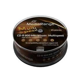 MediaRange CD-R 800MB 25-pack Multispeed Cakebox