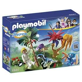 Playmobil Super4 6687 Lost Island with Alien and Raptor