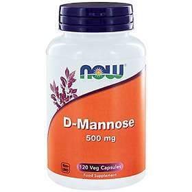 Now Foods D-Mannose 500mg 120 Capsules
