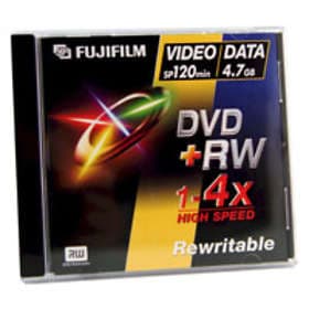 Fujifilm DVD+RW 4.7GB 4x 5-pack Jewel Case
