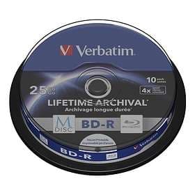 Verbatim M-Disc BD-R 25GB 4x 10-pack Cakebox Inkjet