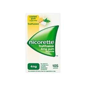 Nicorette Gum Fruitfusion Sugar-Free 4mg 105pcs