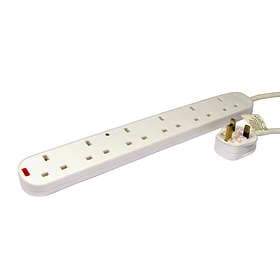 Cables Direct Surge Protector 6-Way 2m