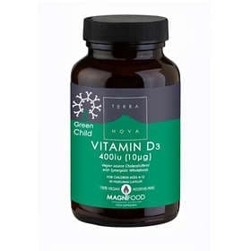 Terranova Green Child Vitamin D3 400IU 50 Capsules