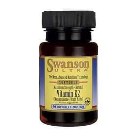 Swanson Vitamin K2 200mcg 30 Capsules