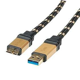 Roline Gold USB A - USB Micro-B 3.0 0.8m