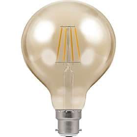 Crompton LED Antique-Bronze G95 Filament 410lm 2200K B22 5W (Dimmable)