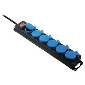 as - Schwabe IP44 Covered 6-Way Switch 1.5m