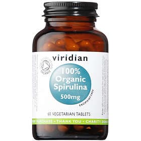 Viridian 100% Organic Spirulina 500mg 60 Tablets