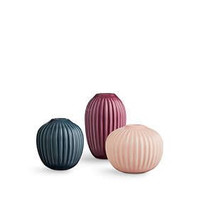 Kähler Hammershøi Mini Vase 85-55mm 3-pack