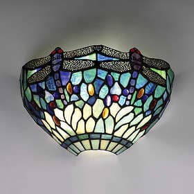 Interiors 1900 Tiffany Dragonfly Blue