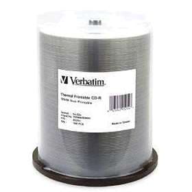 Verbatim CD-R 700MB 52x 100-pack Cakebox White Thermal Printable